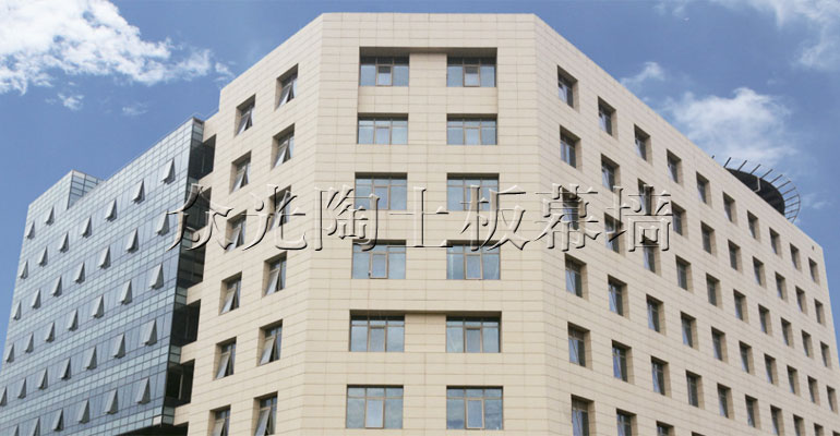 Ceramic plate curtain wall engineering case