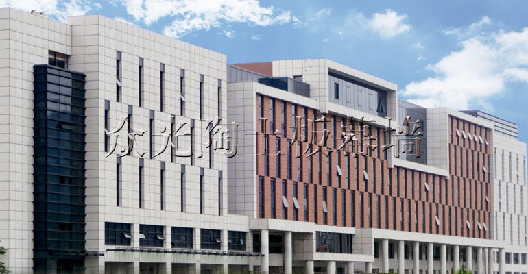 Ceramic plate curtain wall engineering case